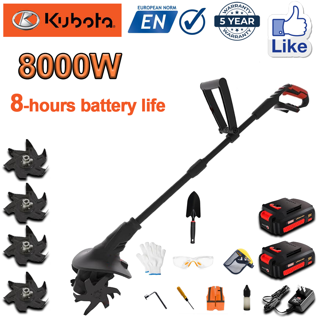 (Durata bateriei 8 ore) Plug 8000W + baterie litiu 96V * 2 + încărcător rapid * 1 + lopată * 1 + lamă plug * 4 + diverse accesorii